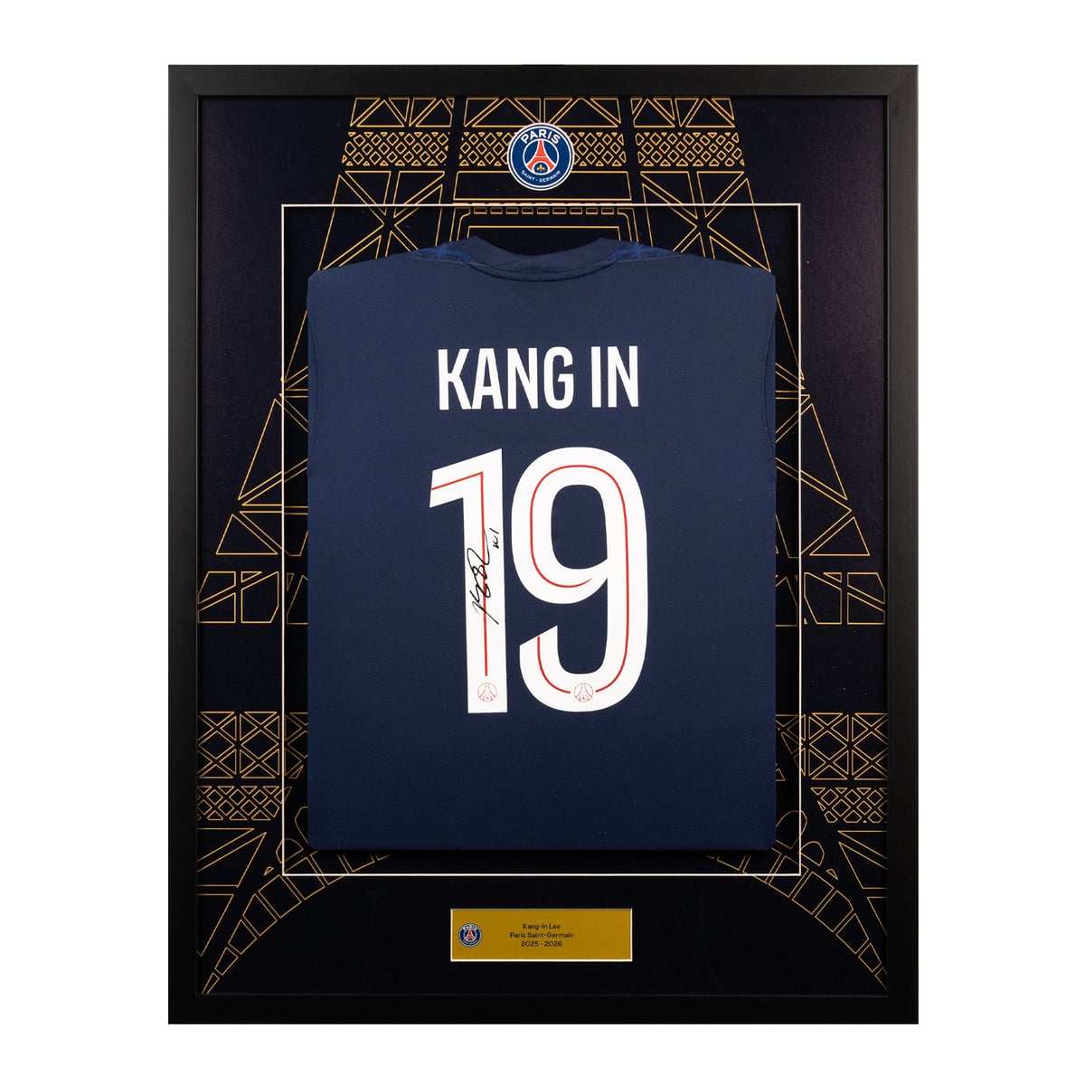 Maillot signé PSG Domicile 25/26 - Lee Kang In - Édition Limitée 1 sur 1