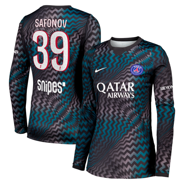 Maillot Gardien Domicile Stadium PSG Nike 26/27 - Manches longues - Femme avec flocage Safonov 39