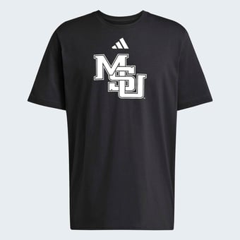 Men's adidas Black Mississippi State Bulldogs Interlock Logo Fresh T-Shirt