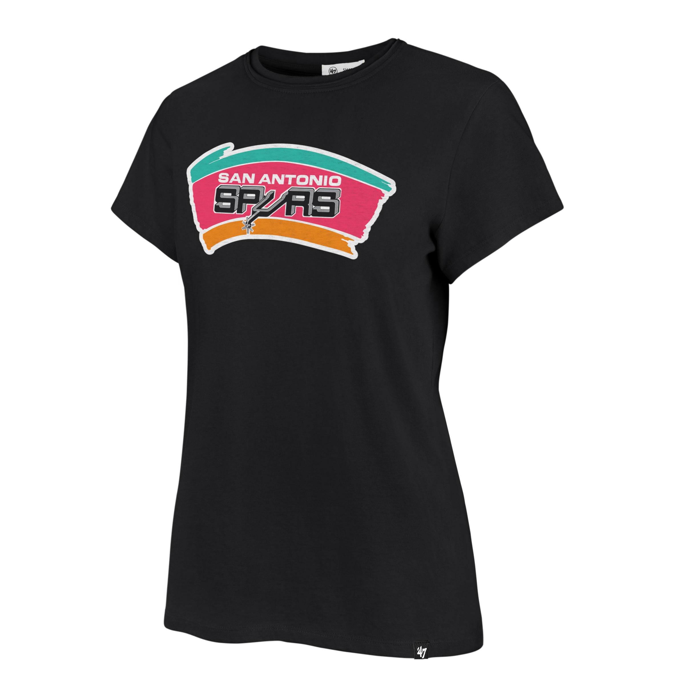Women's '47 Black San Antonio Spurs Premier Frankie T-Shirt