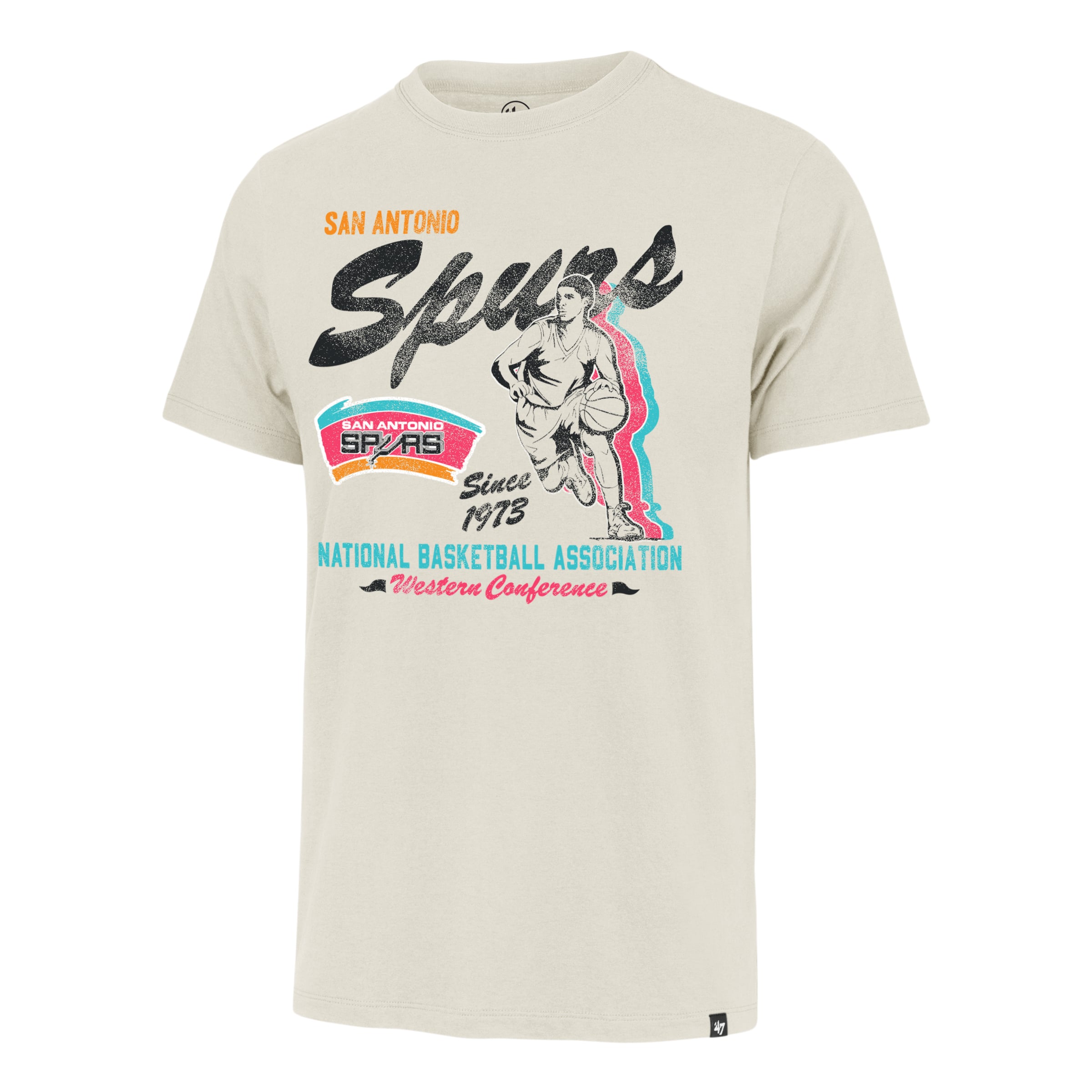 Men's '47 Tan San Antonio Spurs Regional Franklin T-Shirt