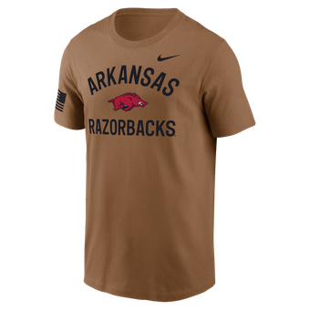 Men's Nike Brown Arkansas Razorbacks 2026 Military Appreciation Dri-FIT T-Shirt