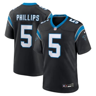 Carolina Panthers Nike Home Game Jersey - Black - Custom - Mens