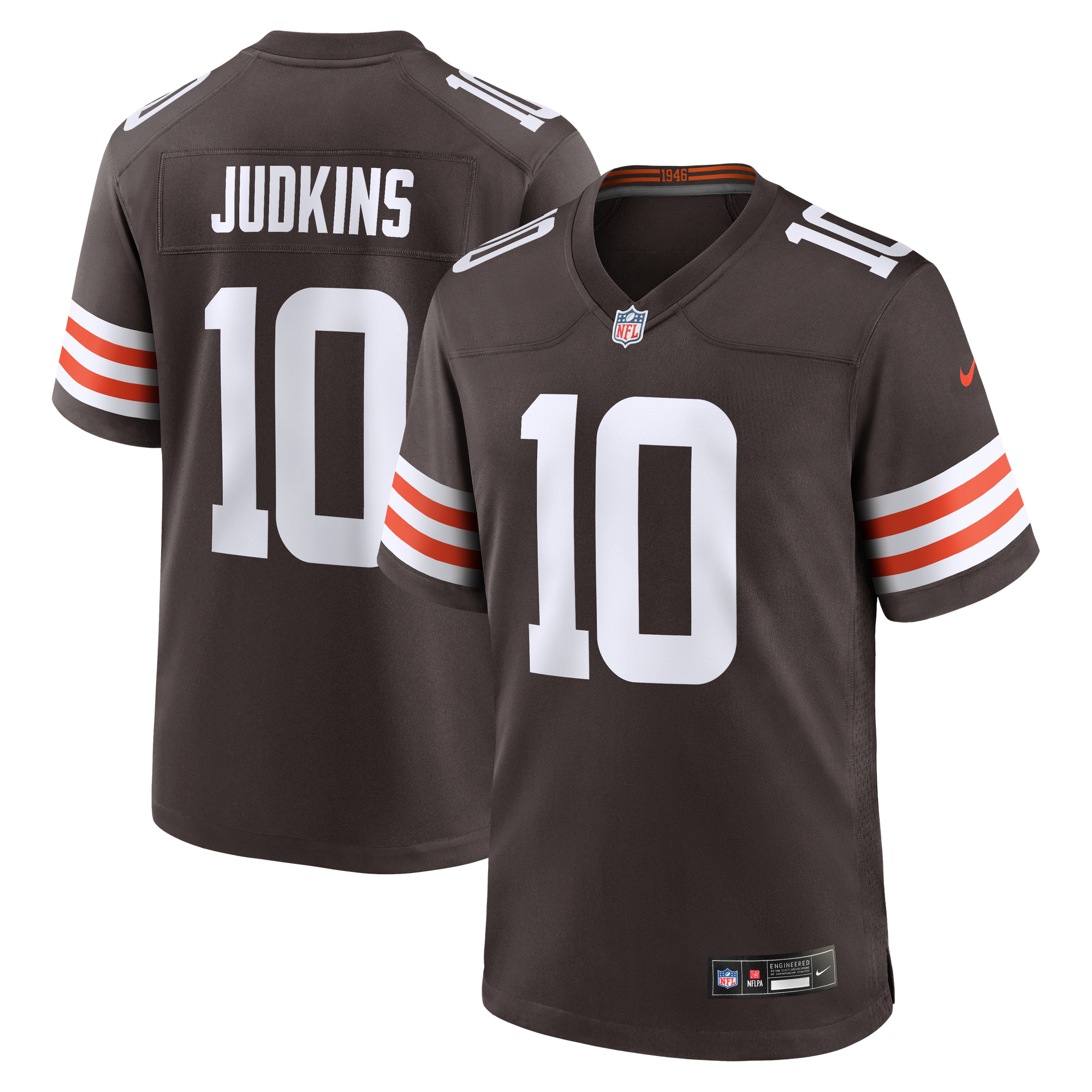 Maglia Cleveland Browns Nike Game Home - Marrone - Quinshon Judkins - Giovani
