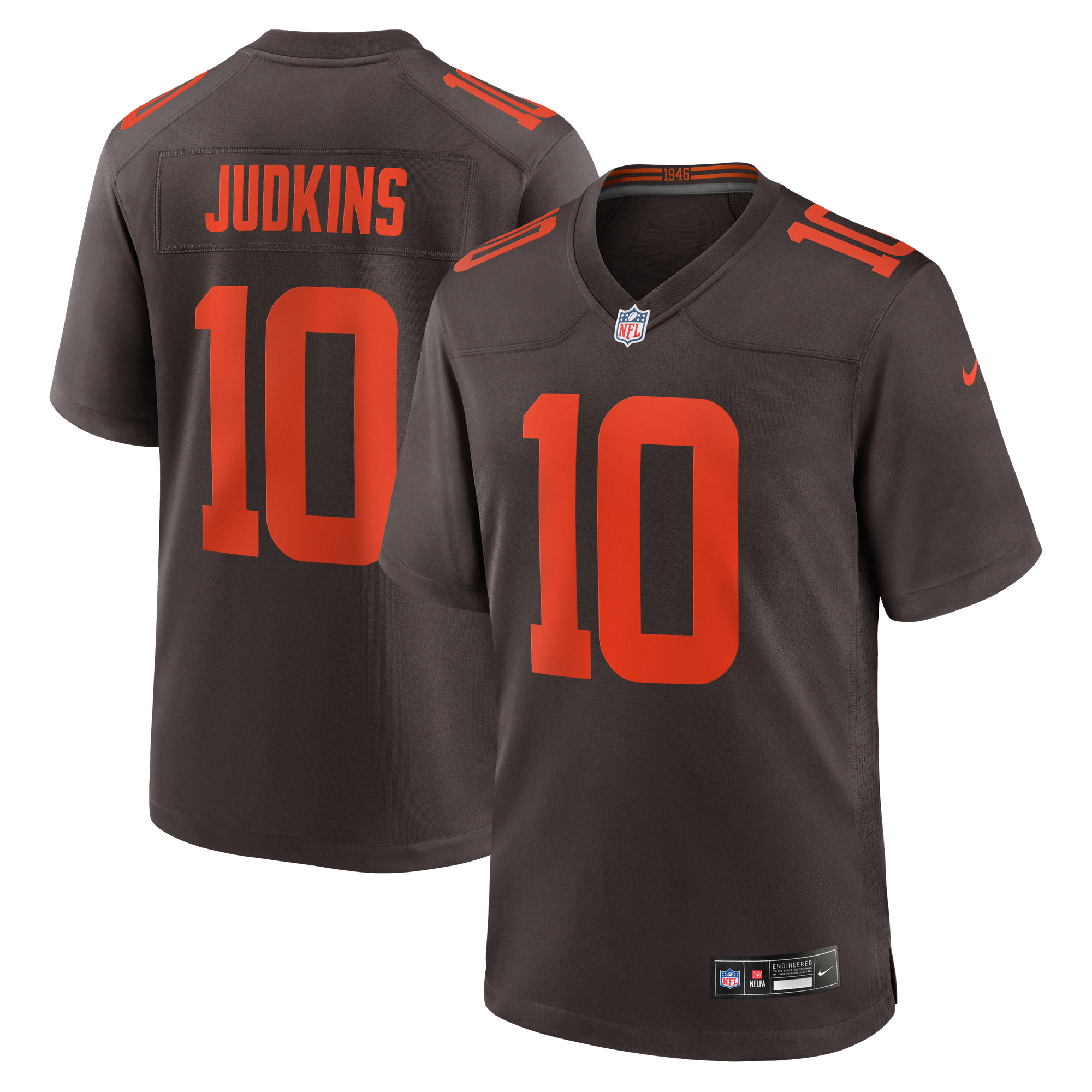 Maglia Cleveland Browns Nike Game Alternate - Marrone - Quinshon Judkins - Giovani