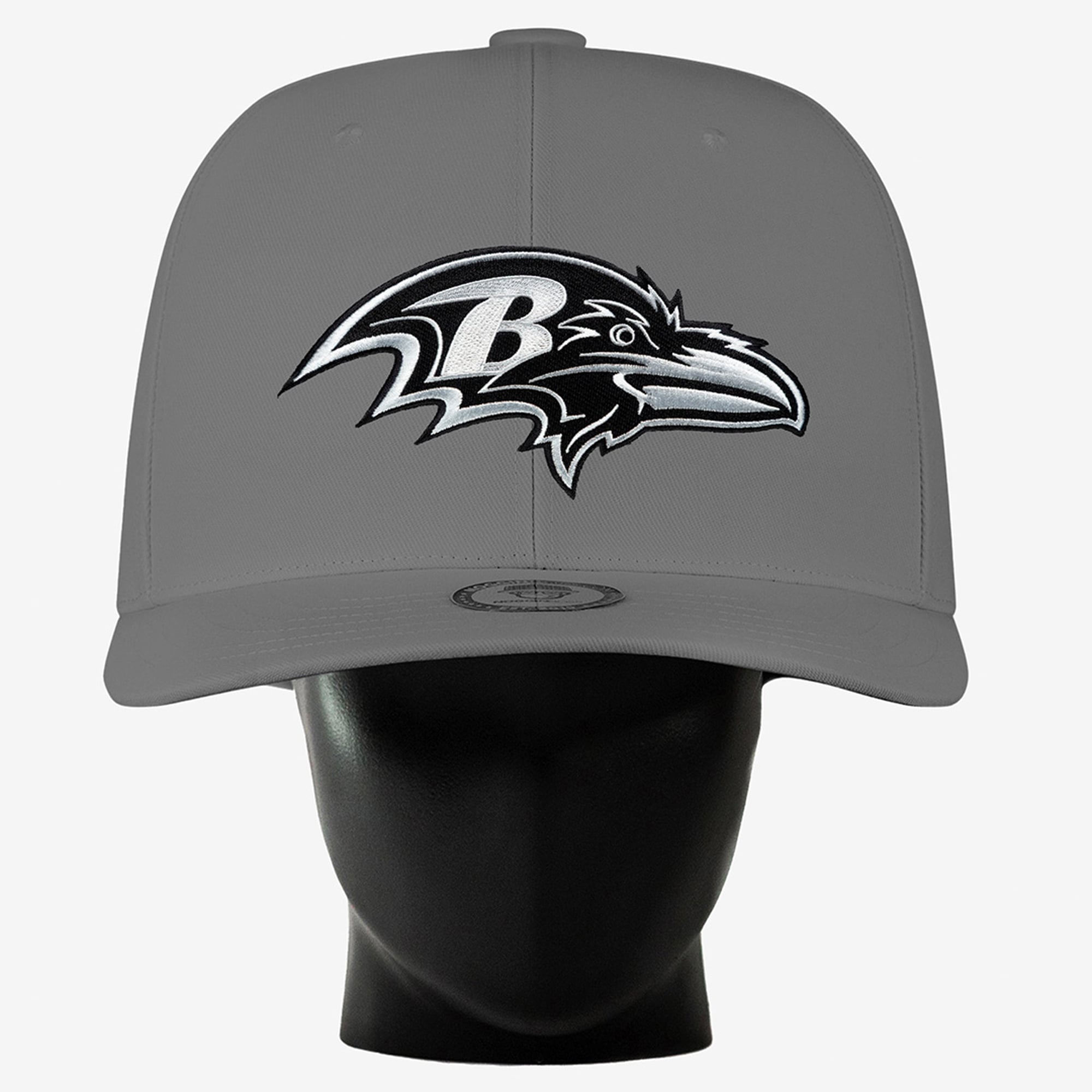 Unisex Noggin Boss Gray Baltimore Ravens Big Hat
