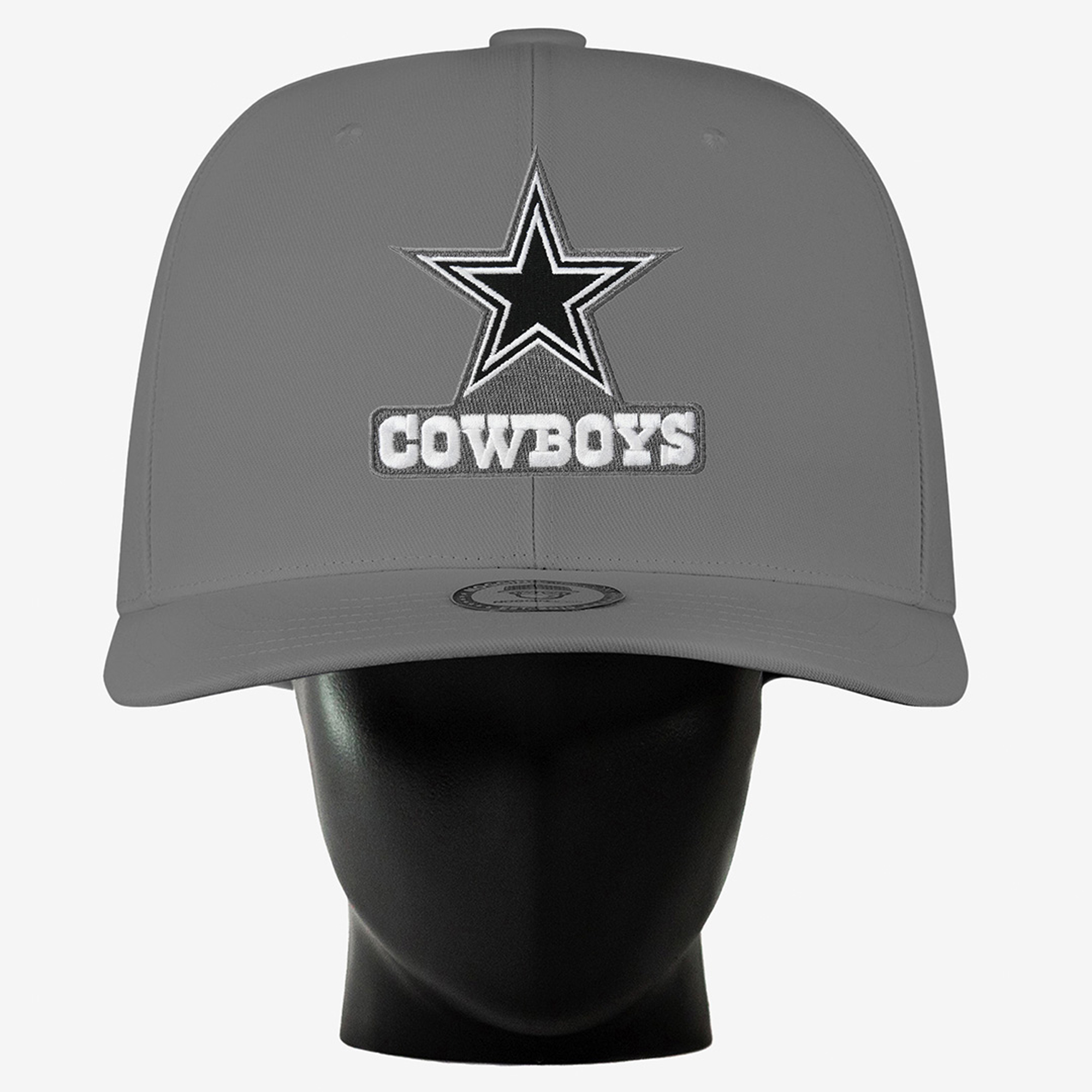 Unisex Noggin Boss Gray Dallas Cowboys Big Hat