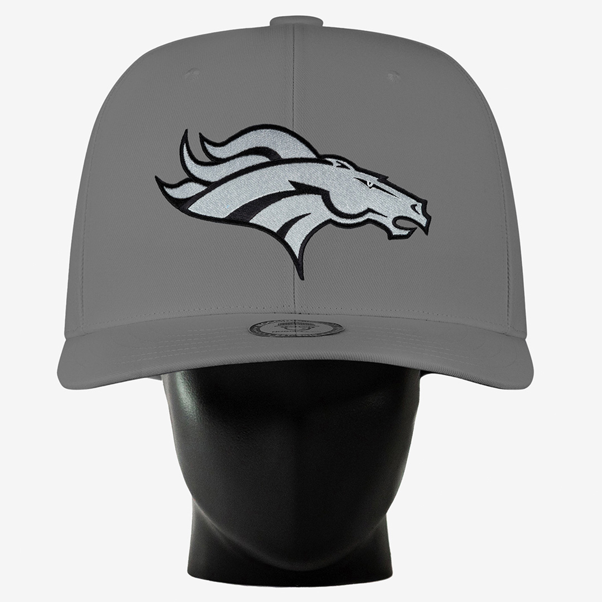 Unisex Noggin Boss Gray Denver Broncos Big Hat