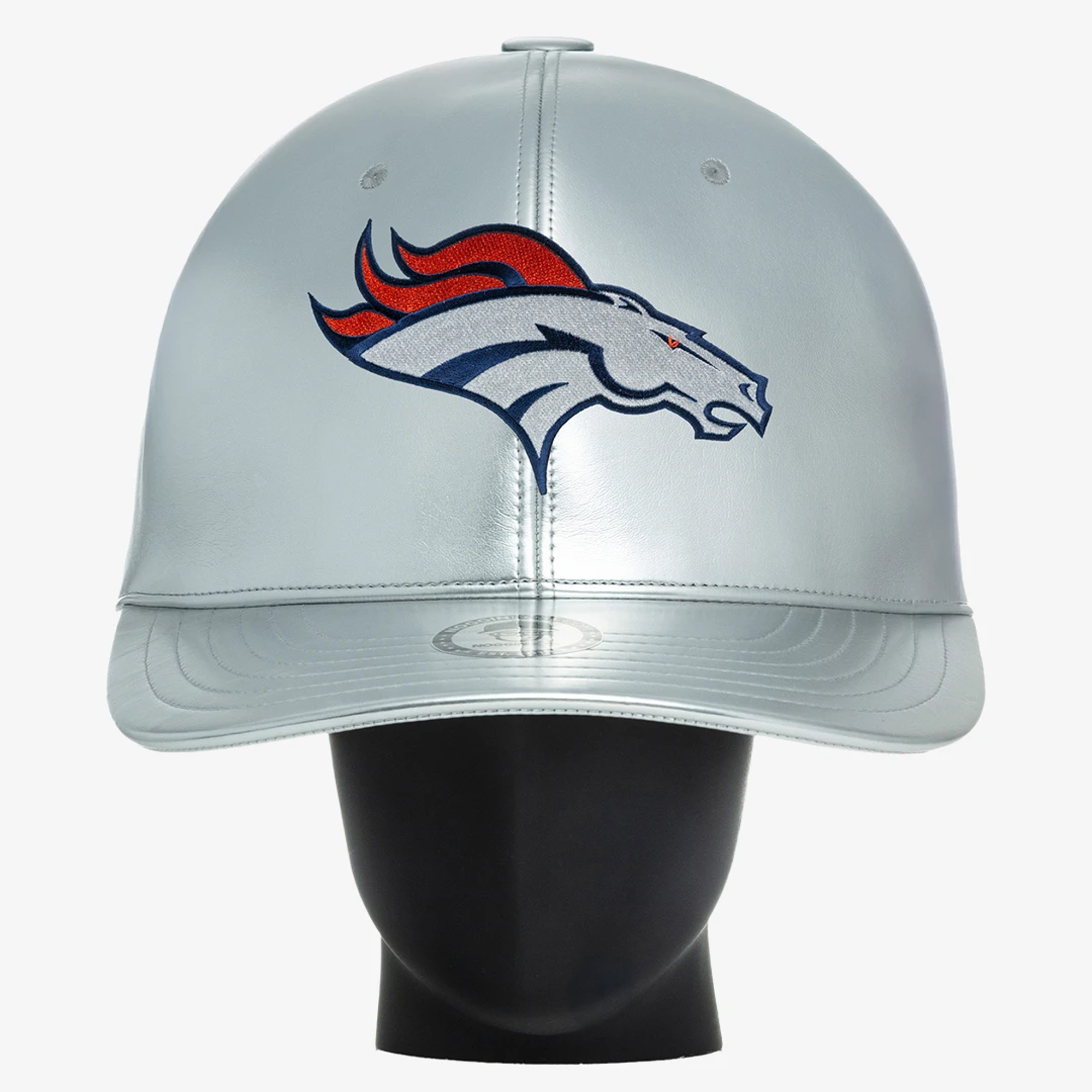 Unisex Noggin Boss Silver Denver Broncos Big Hat