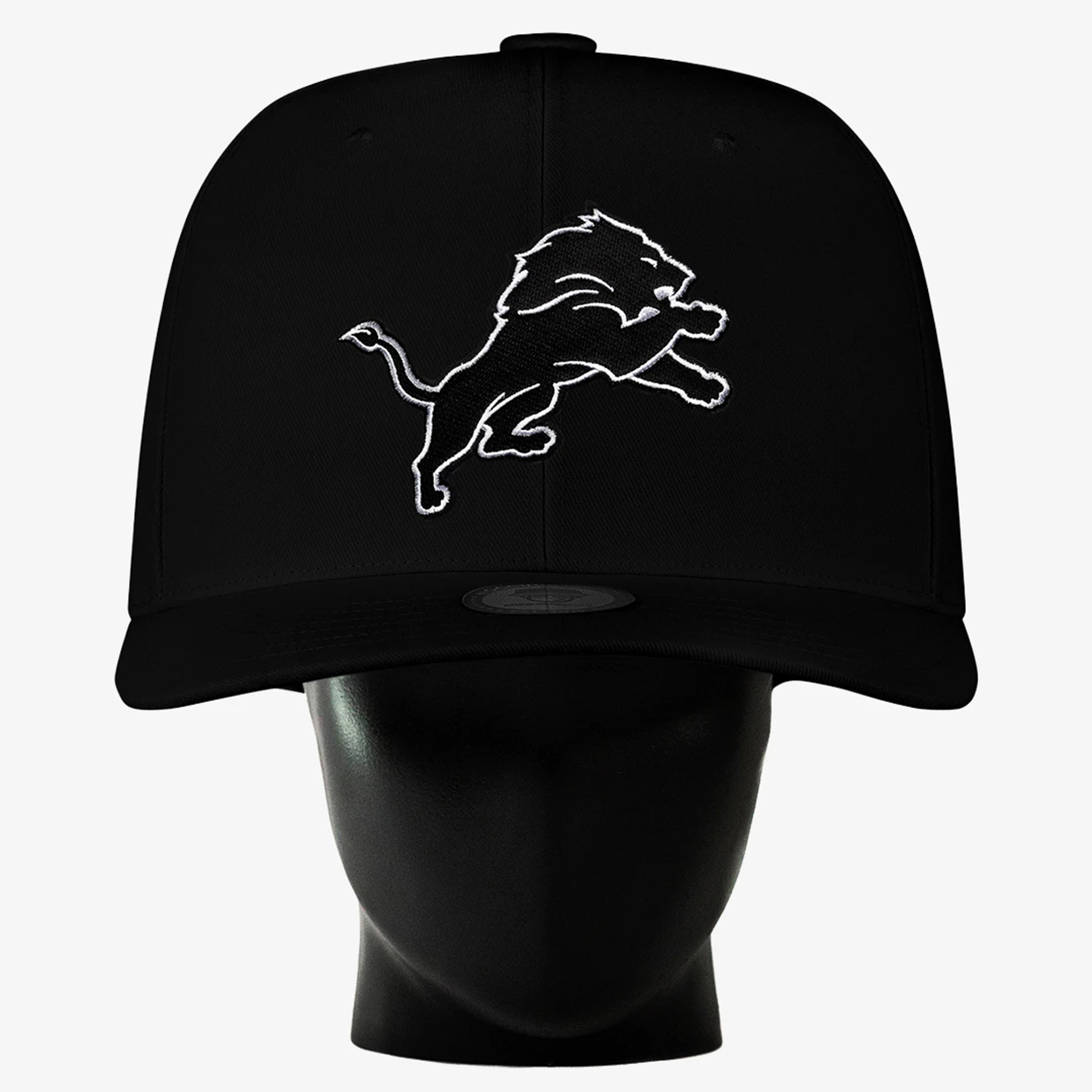 Unisex Noggin Boss Black Detroit Lions Big Hat