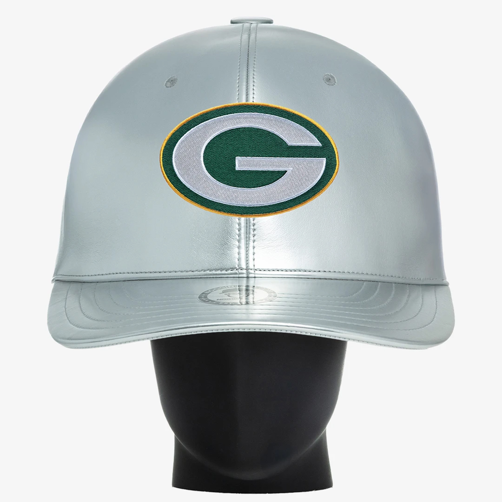 Unisex Noggin Boss Silver Green Bay Packers Big Hat