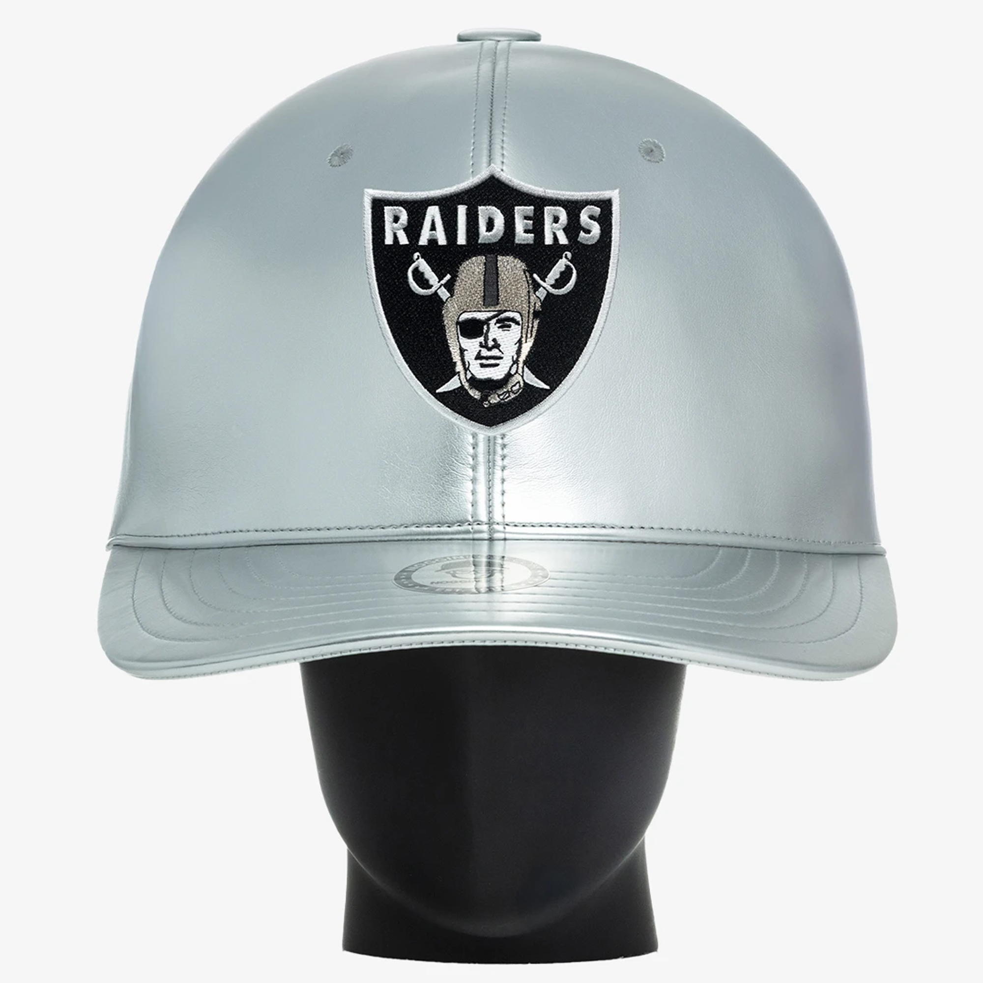 Unisex Noggin Boss Silver Las Vegas Raiders Big Hat