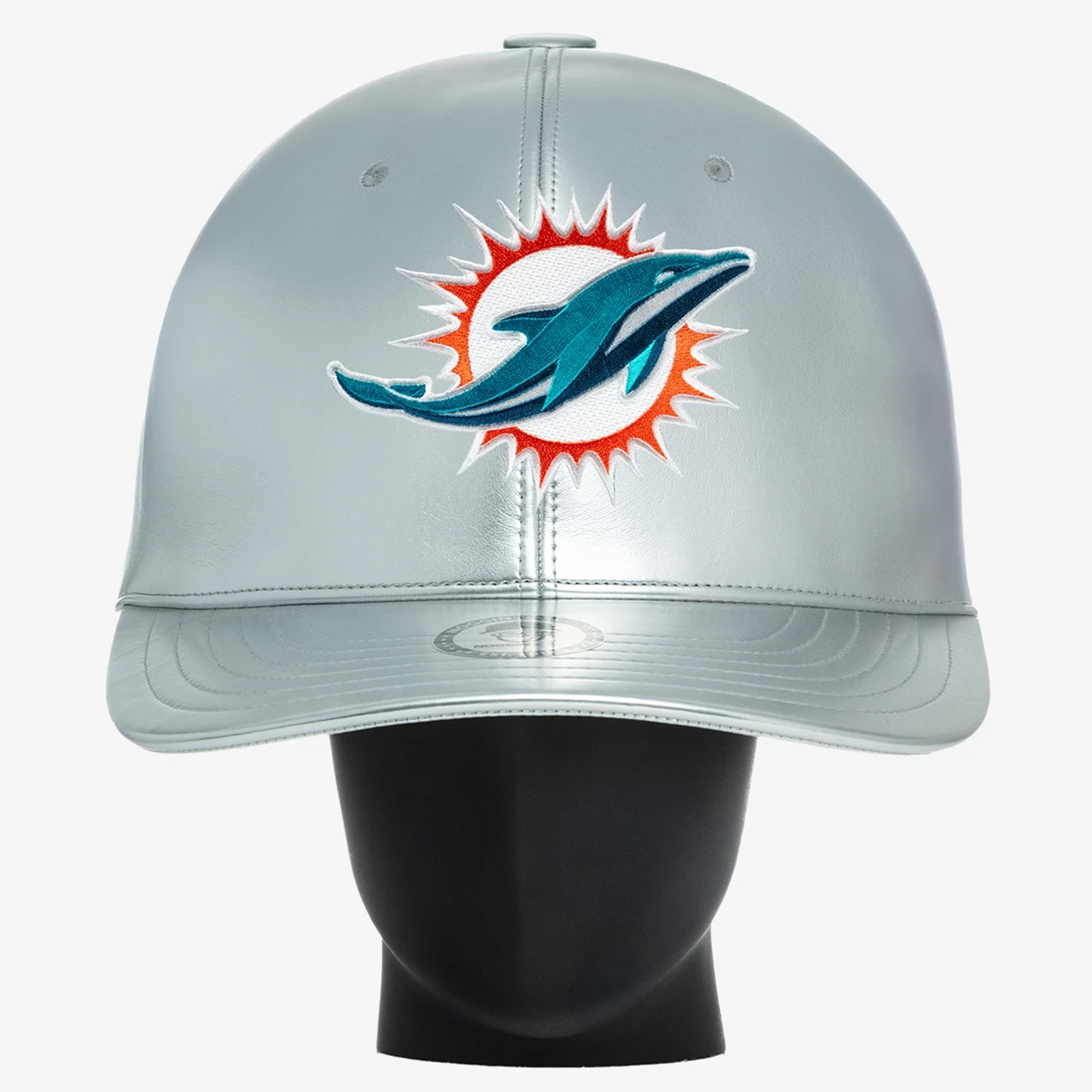 Unisex Noggin Boss Silver Miami Dolphins Big Hat