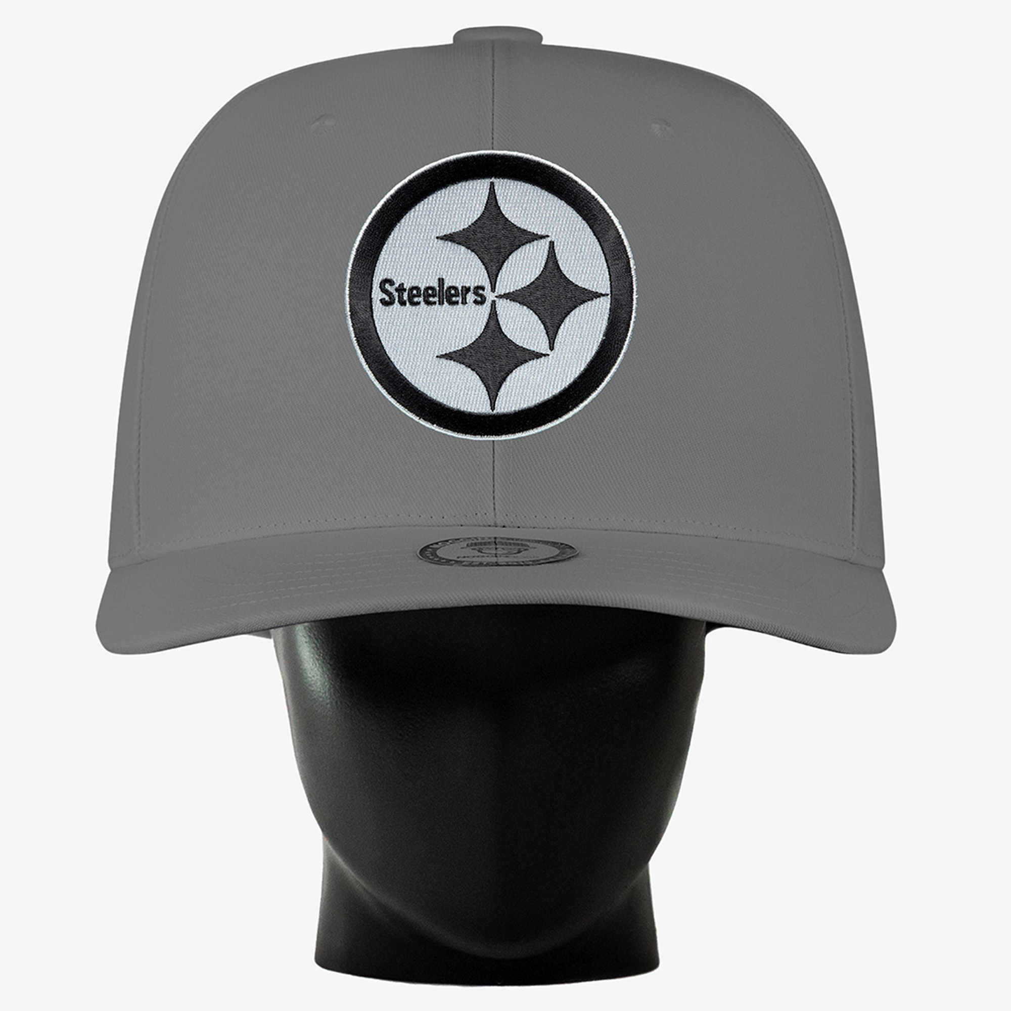 Unisex Noggin Boss Gray Pittsburgh Steelers Big Hat