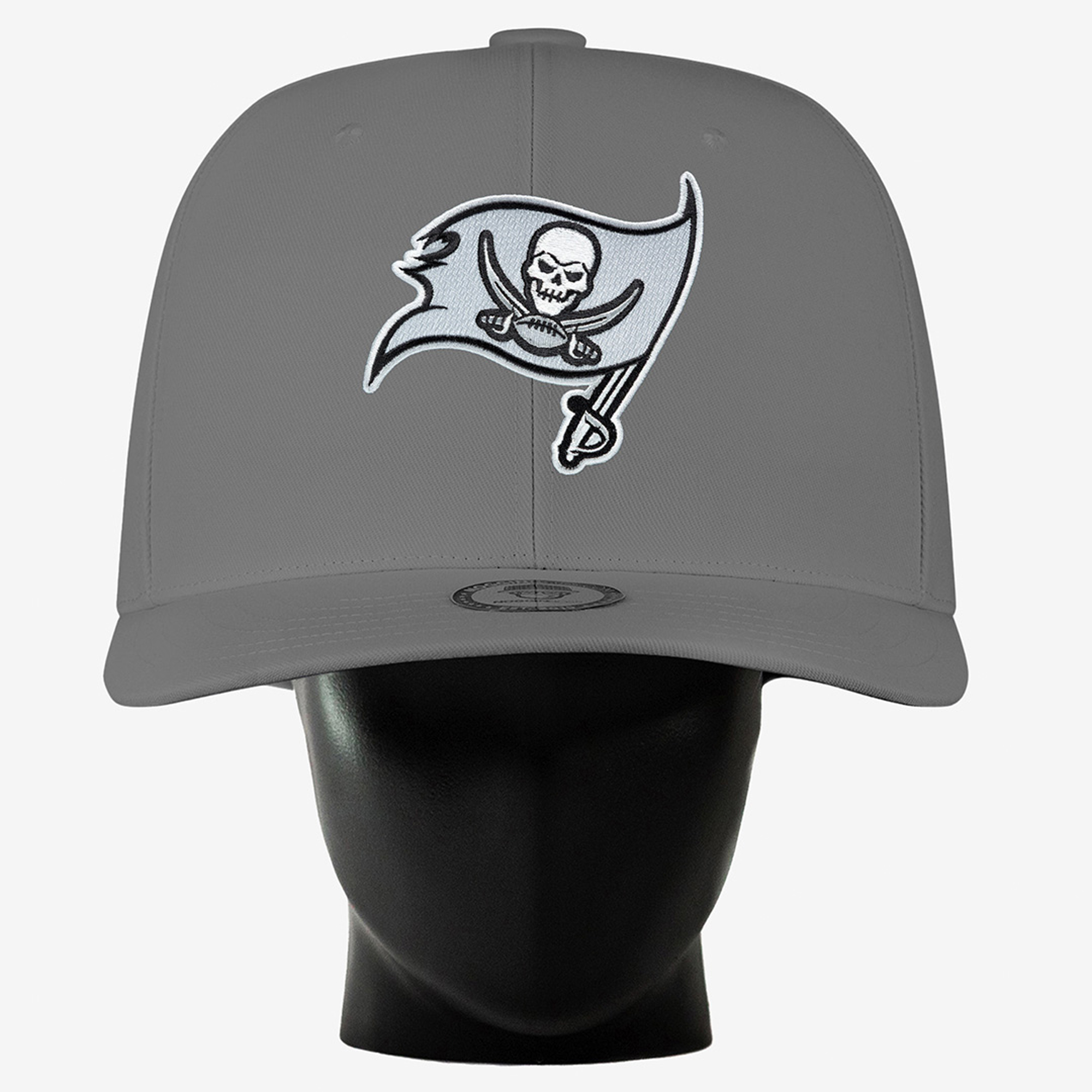 Unisex Noggin Boss Gray Tampa Bay Buccaneers Big Hat