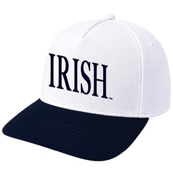 Unisex Under Armour White Notre Dame Fighting Irish Blitzing Accent Stretch Fit Hat