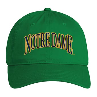 Unisex Under Armour  Kelly Green Notre Dame Fighting Irish Washed Cotton Adjustable Hat