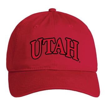 Unisex Under Armour  Red Utah Utes Washed Cotton Adjustable Hat