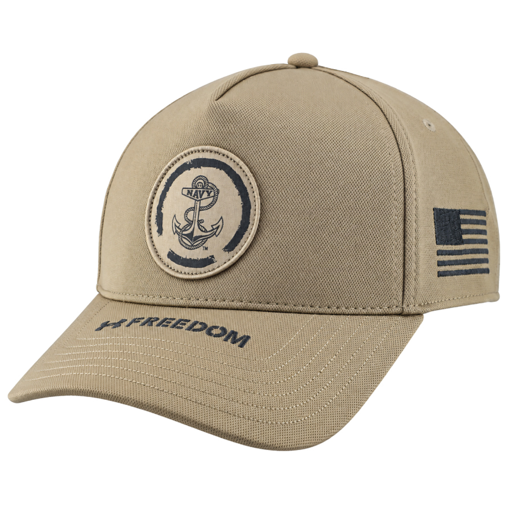 Unisex Under Armour  Tan Navy Midshipmen Freedom Blitzing A-Frame Adjustable Hat