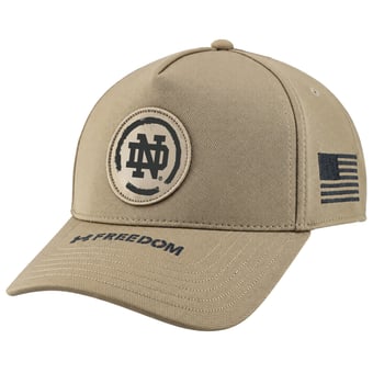 Unisex Under Armour  Tan Notre Dame Fighting Irish Freedom Blitzing A-Frame Adjustable Hat