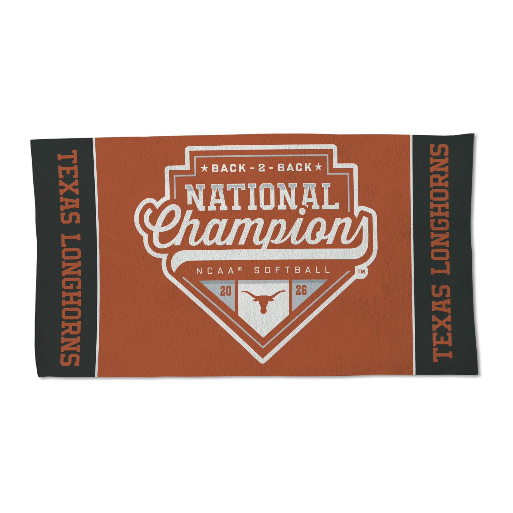 WinCraft Texas Longhorns Back-to-Back NCAA Softball Women's College World Series Champions 22" x 42" Single-Sided Locker Room Towel