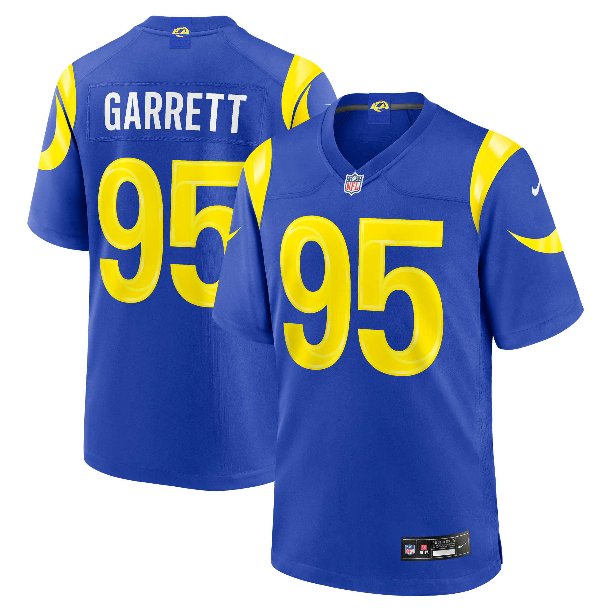 Maglia da gioco da uomo Nike Myles Garrett Royal Los Angeles Rams