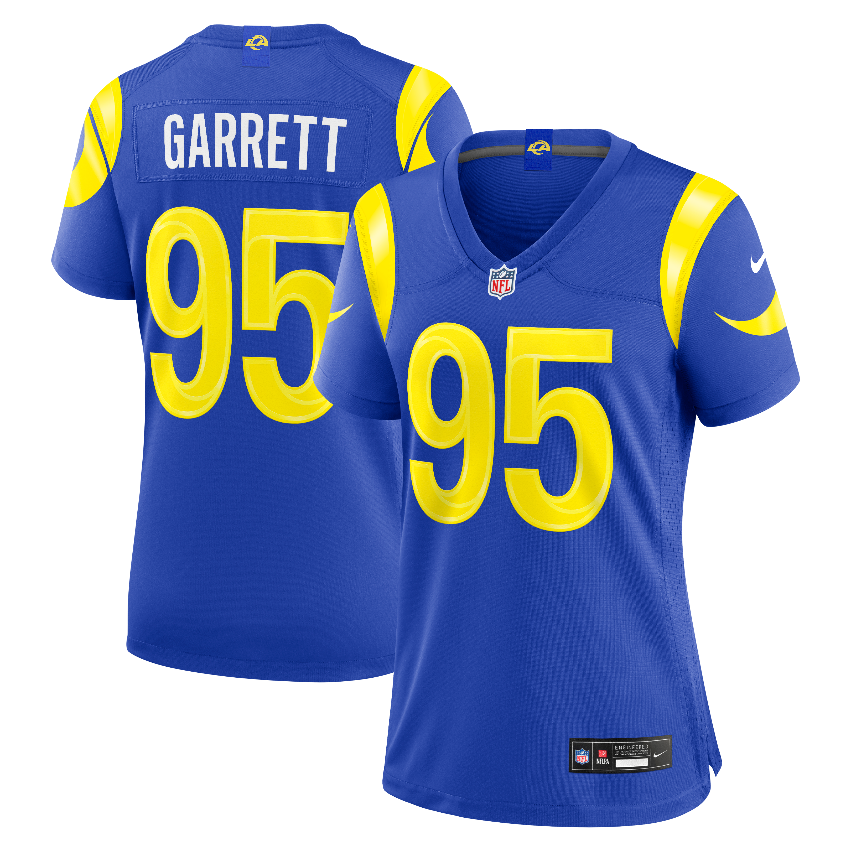 Women’s Nike Myles Garrett Royal Los Angeles Rams Team Game Jersey