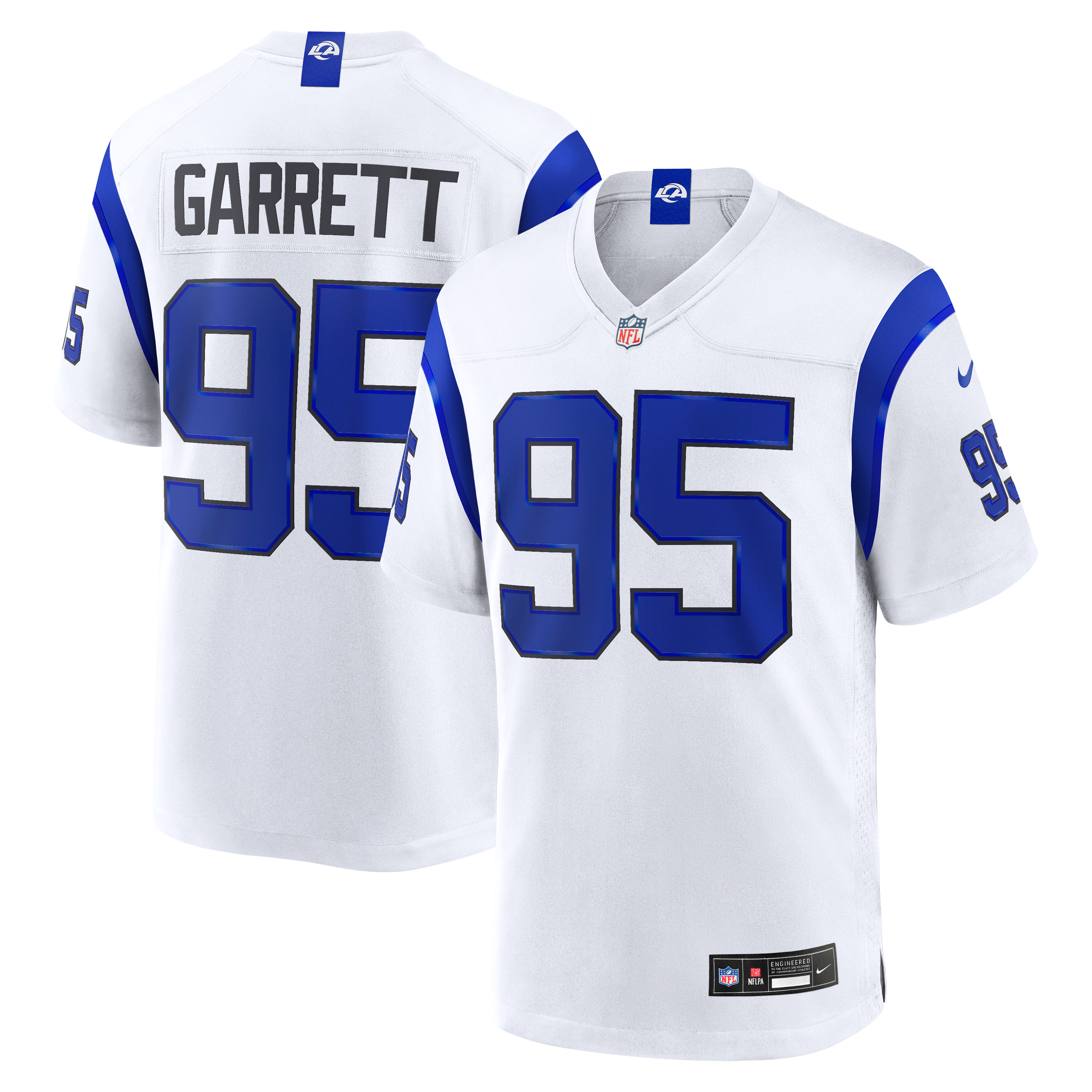 Men’s Nike Myles Garrett Los Angeles Rams Fearsome White Game Jersey Men’s Nike Myles Garrett Los Angeles Rams Fearsome White Game Jersey