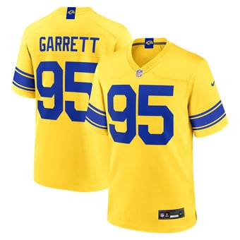 Men's Nike Myles Garrett Los Angeles Rams Classic Sol Game Jersey