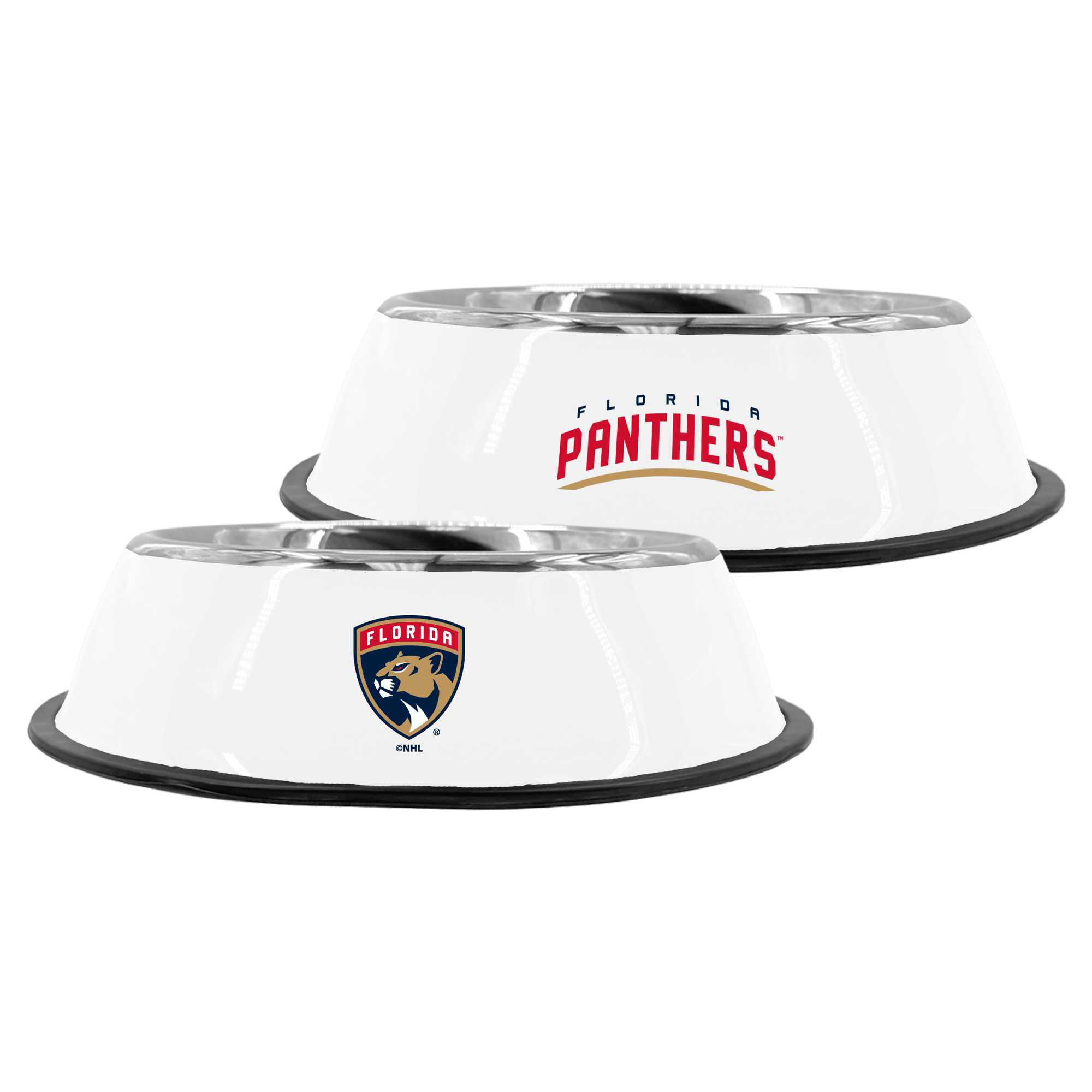The Memory Company Florida Panthers 9" Stainless Steel Pet Bowl