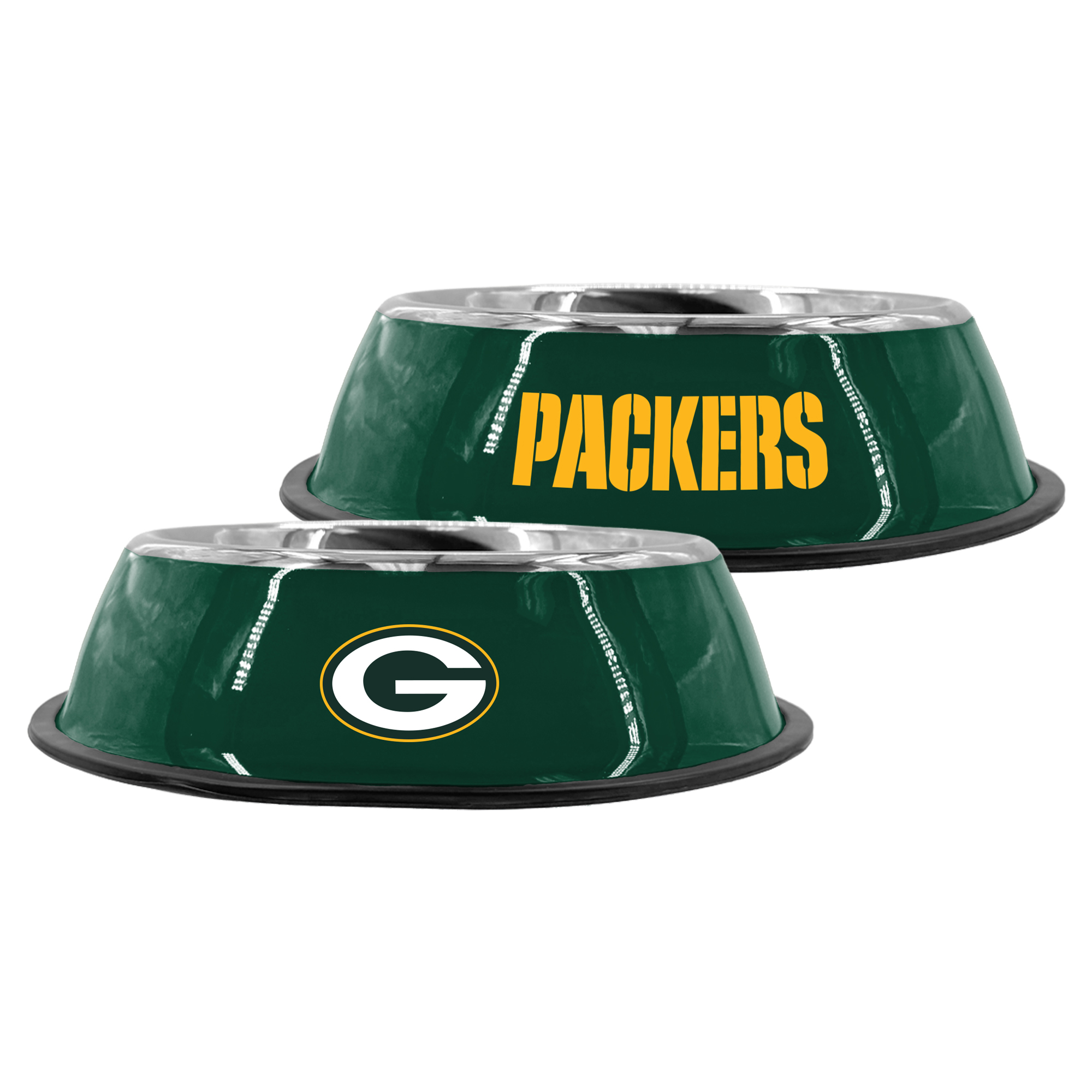 The Memory Company Green Bay Packers 9" Stainless Steel Pet Bowl