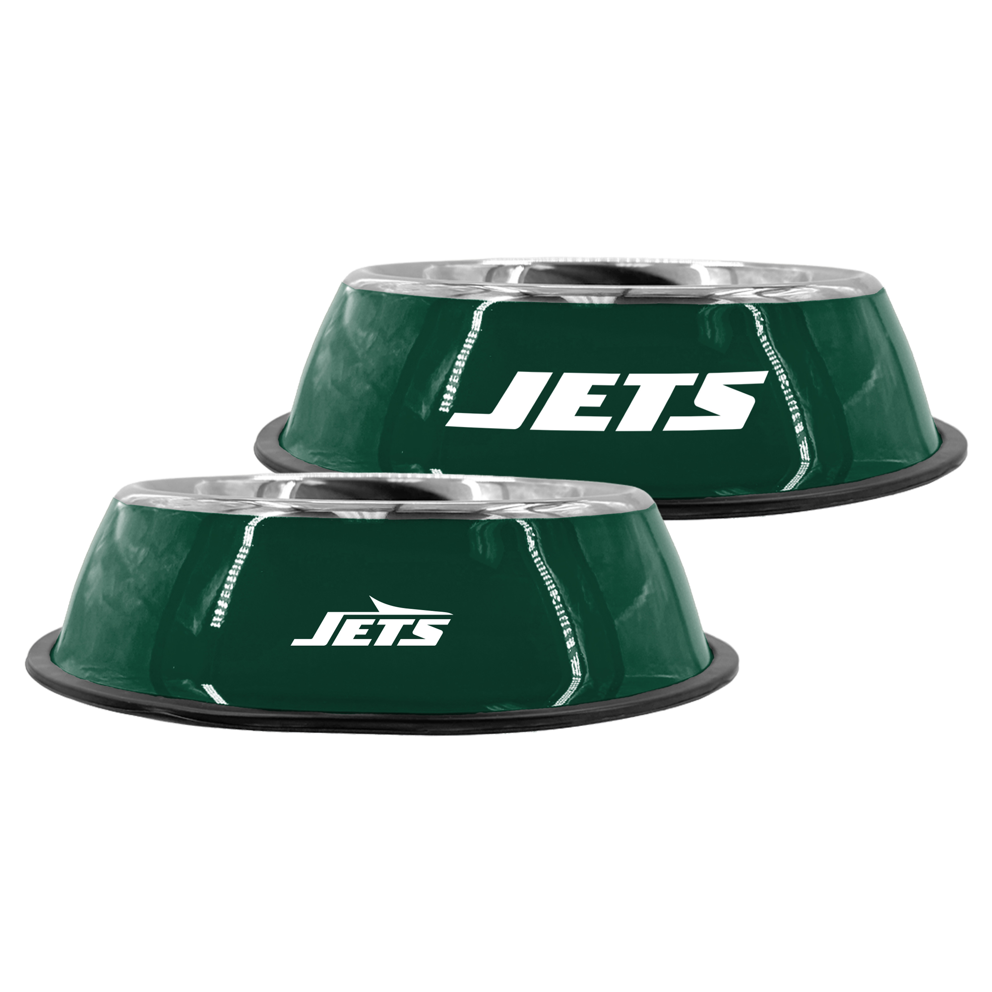 The Memory Company New York Jets 9" Stainless Steel Pet Bowl