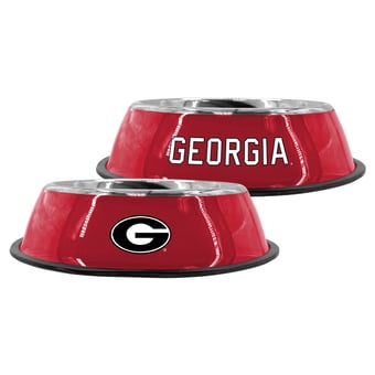 The Memory Company Georgia Bulldogs 9" Stainless Steel Pet Bowl