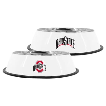 "The Memory Company Ohio State Buckeyes 9"" Stainless Steel Pet Bowl"