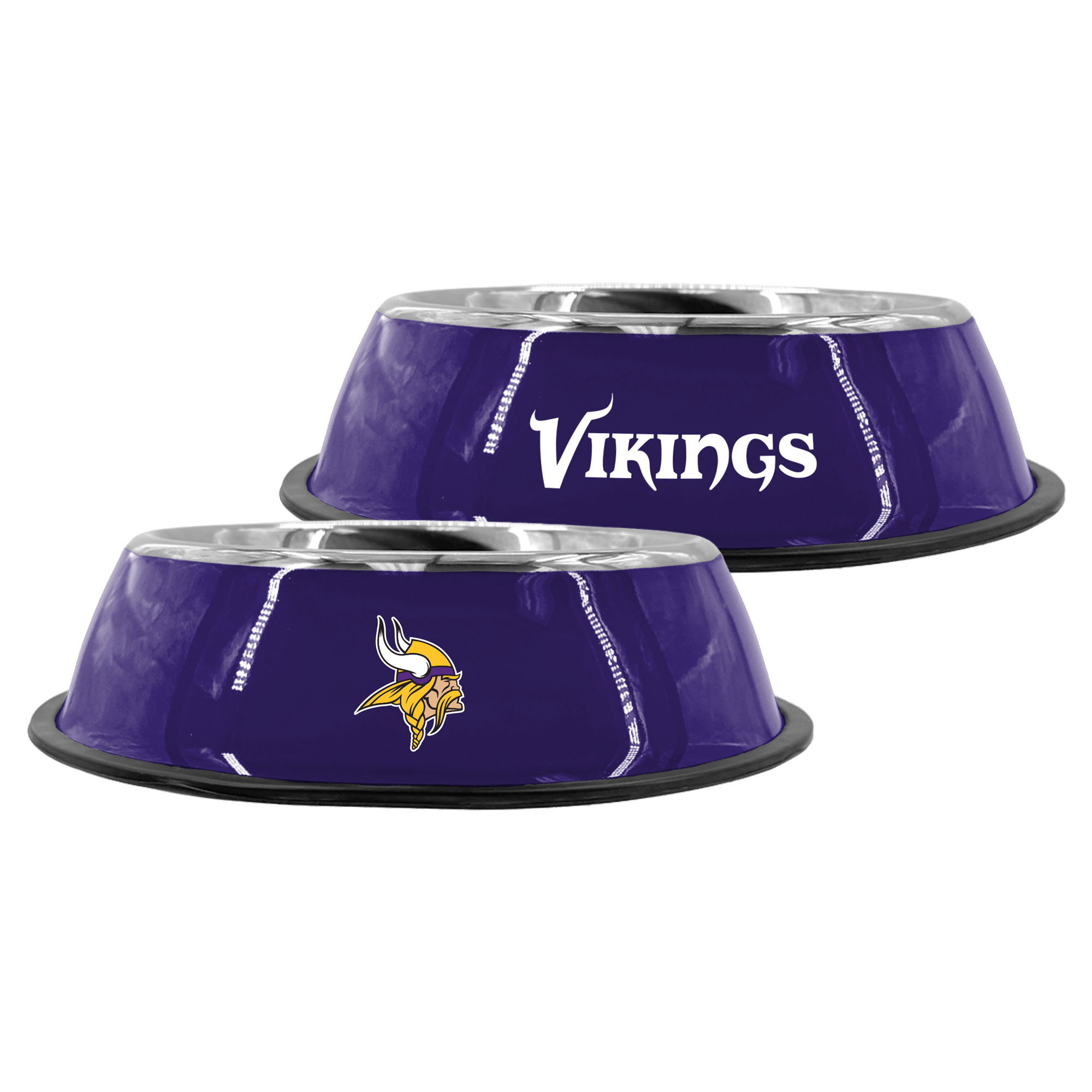The Memory Company Minnesota Vikings 9" Stainless Steel Pet Bowl
