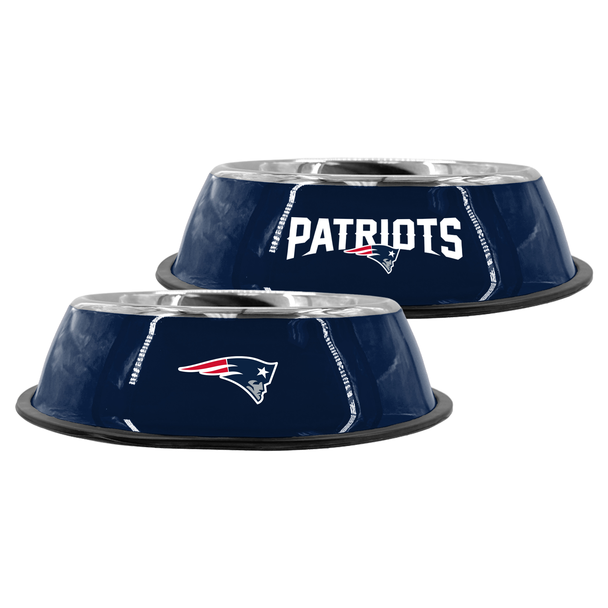 The Memory Company New England Patriots 9" Stainless Steel Pet Bowl