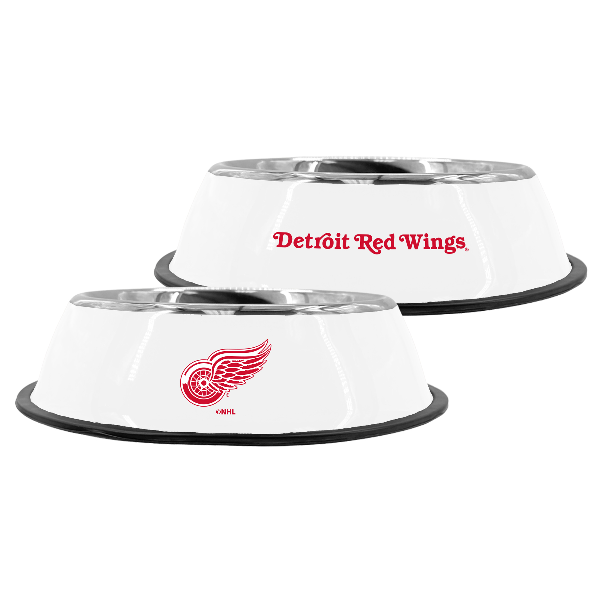 The Memory Company Detroit Red Wings 9" Stainless Steel Pet Bowl