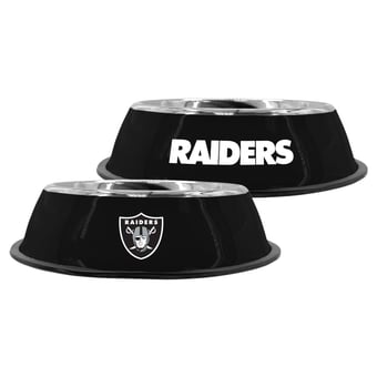 "The Memory Company Las Vegas Raiders 9"" Stainless Steel Pet Bowl"