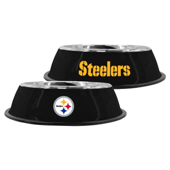 The Memory Company Pittsburgh Steelers 9" Stainless Steel Pet Bowl