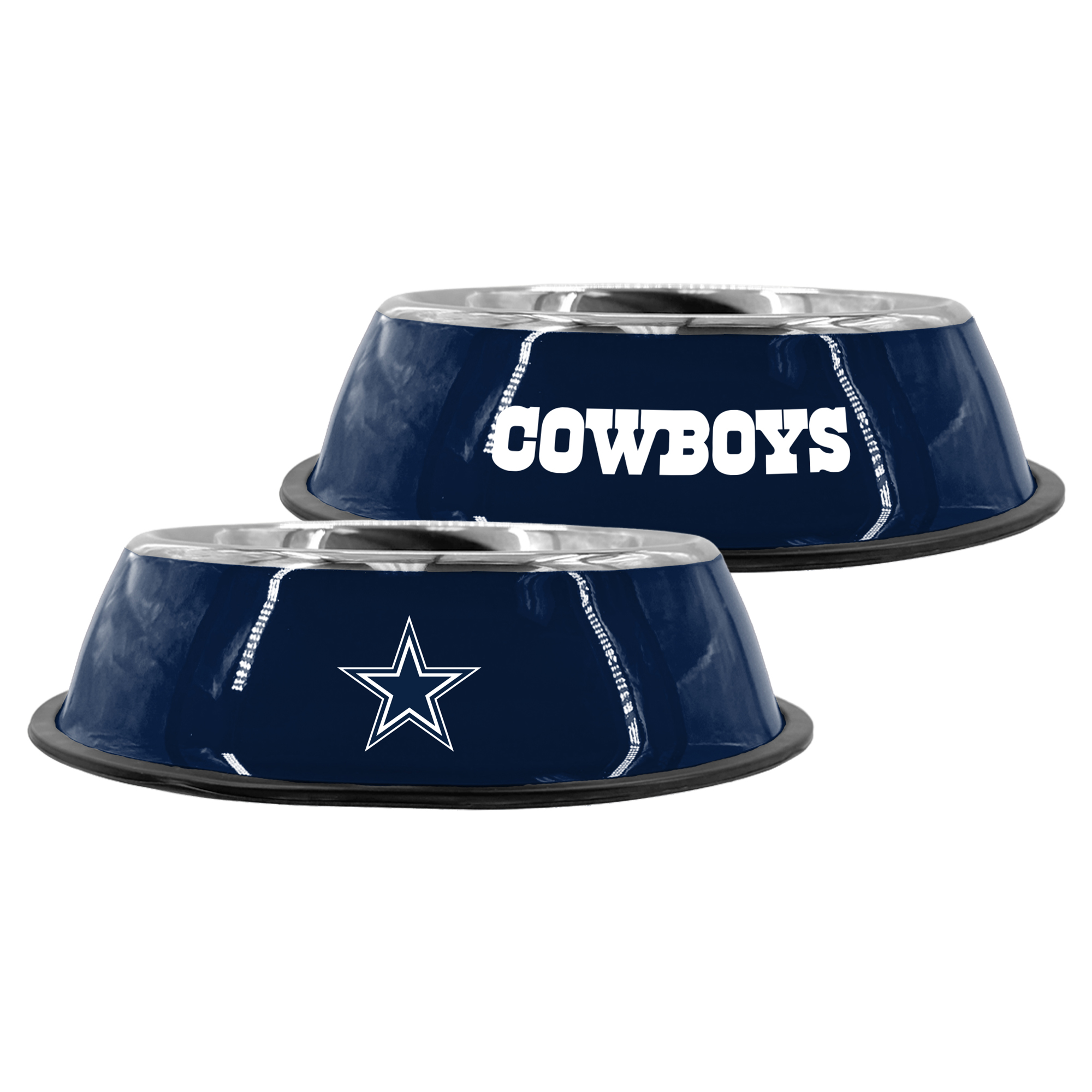 The Memory Company Dallas Cowboys 9" Stainless Steel Pet Bowl