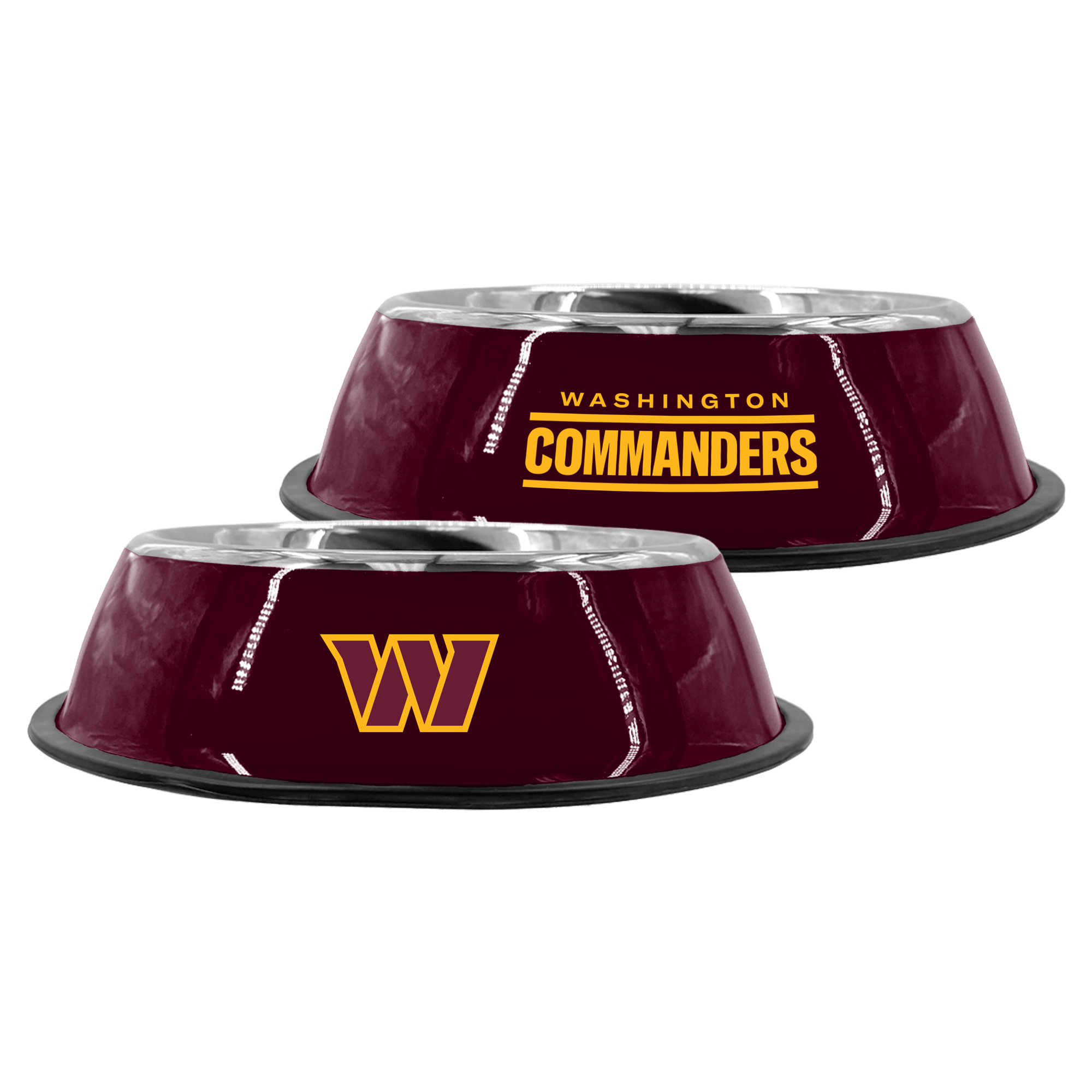 The Memory Company Washington Commanders 9" Stainless Steel Pet Bowl