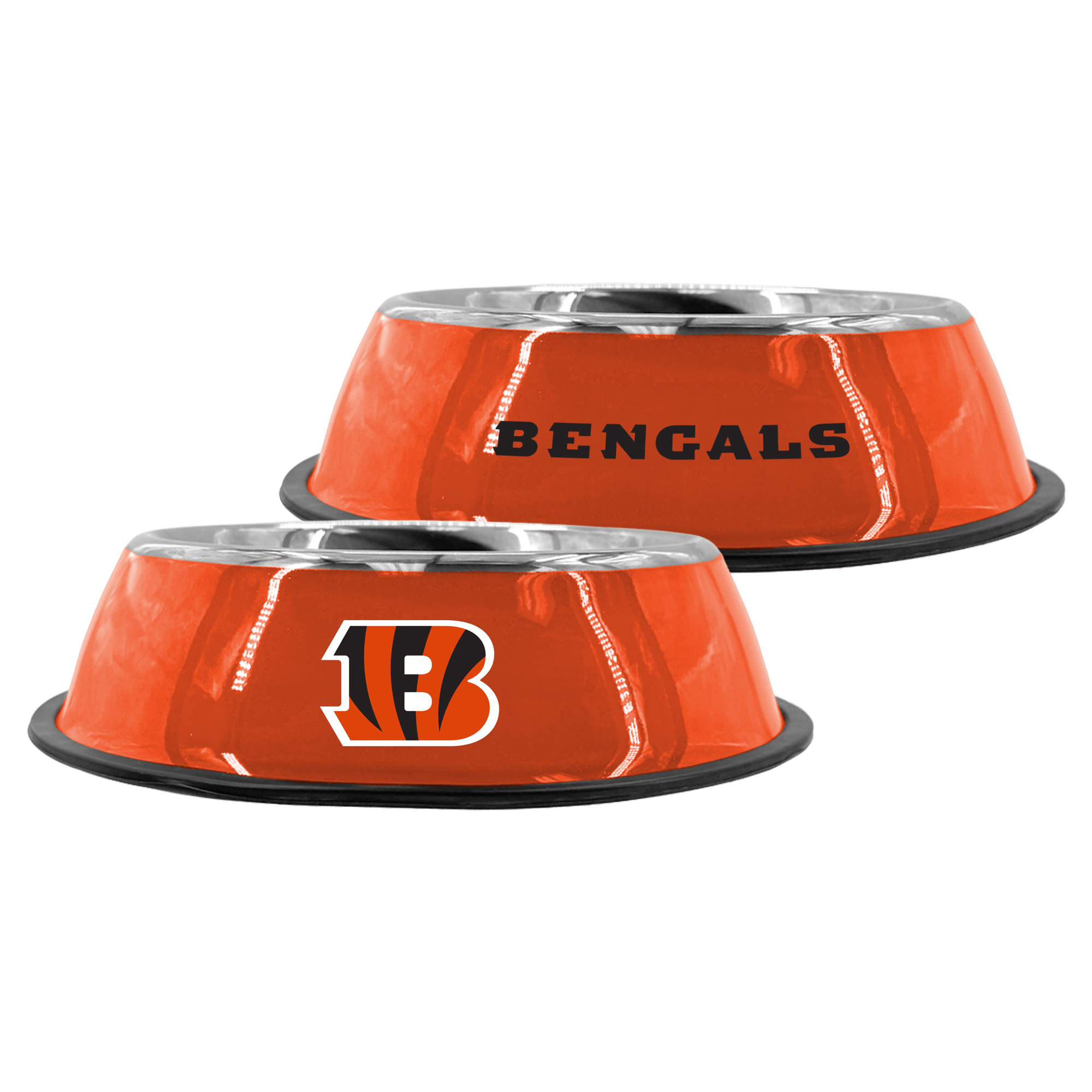 The Memory Company Cincinnati Bengals 9" Stainless Steel Pet Bowl