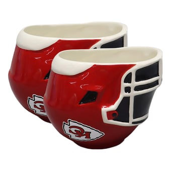 The Memory Company Kansas City Chiefs Two-Piece 6oz. Football Helmet Bowl Set