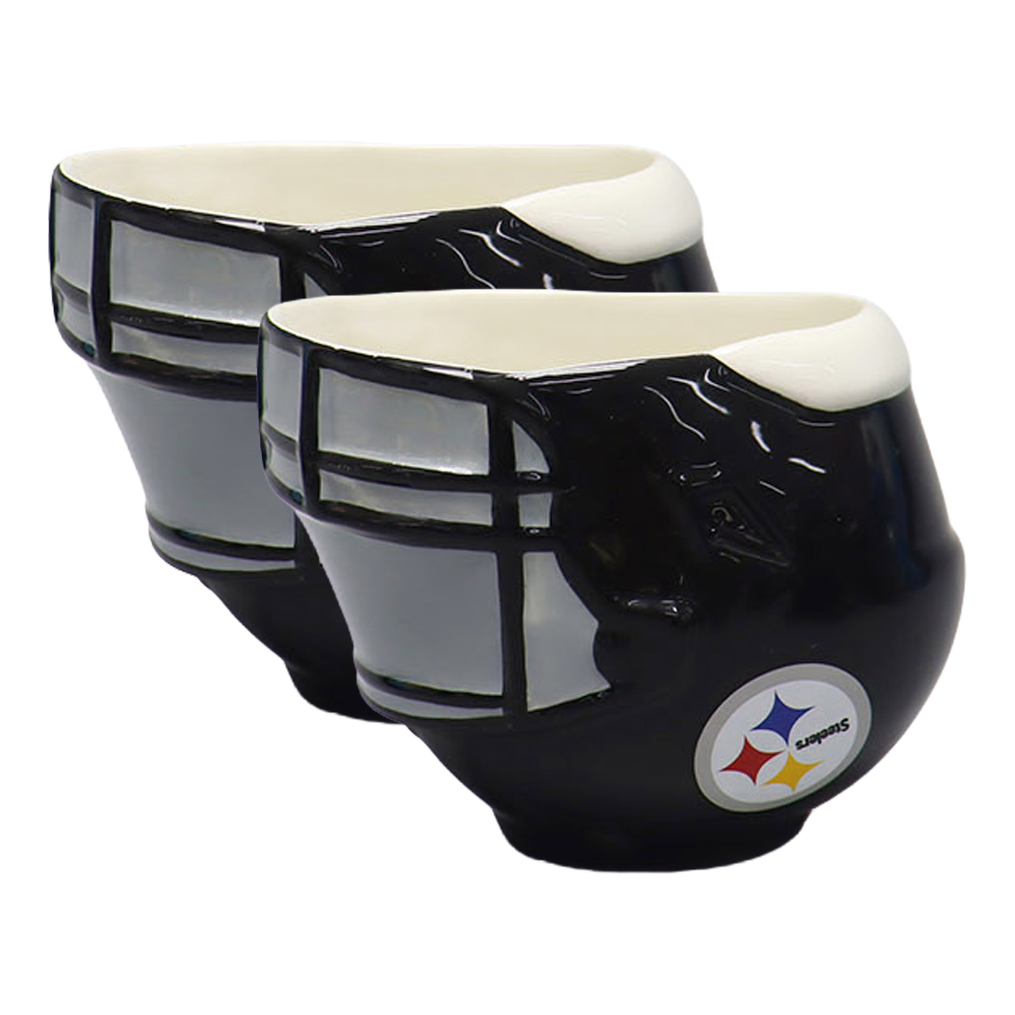 The Memory Company Pittsburgh Steelers Two-Piece 6oz. Football Helmet Bowl Set