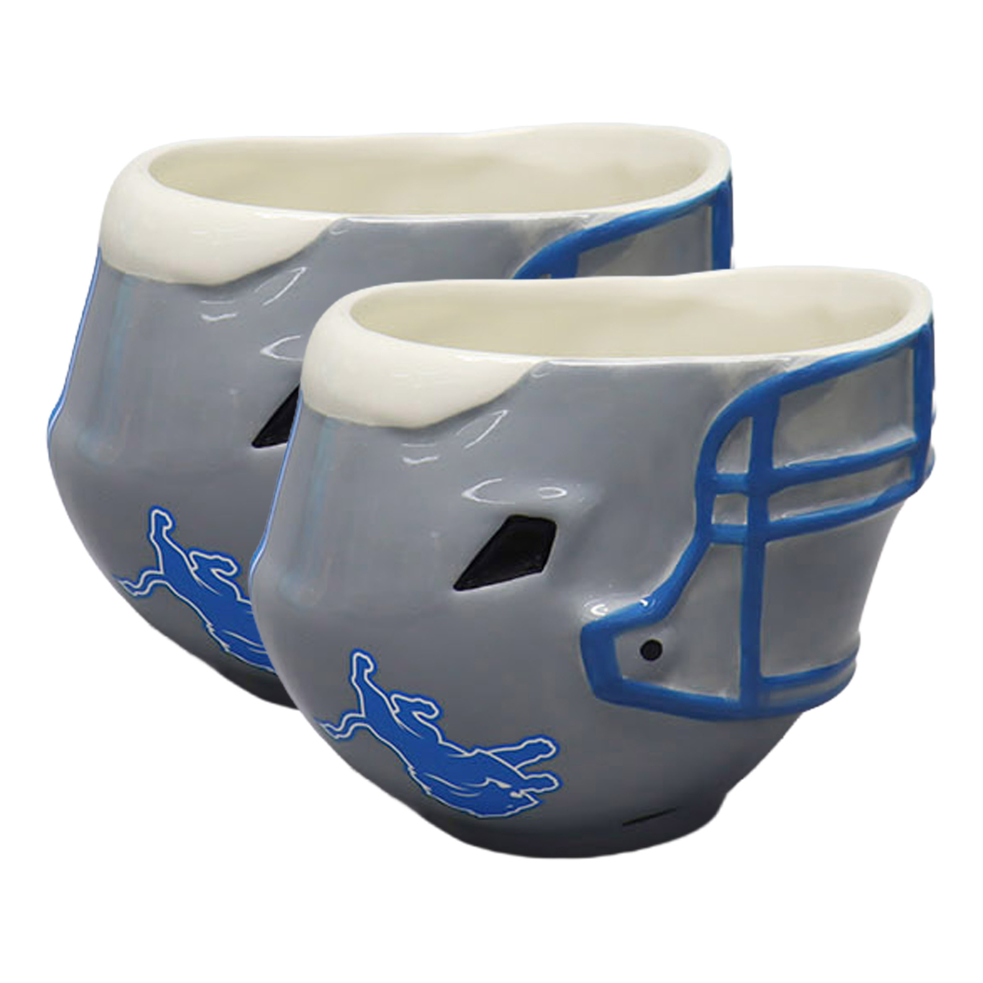 The Memory Company Detroit Lions Two-Piece 6oz. Football Helmet Bowl Set