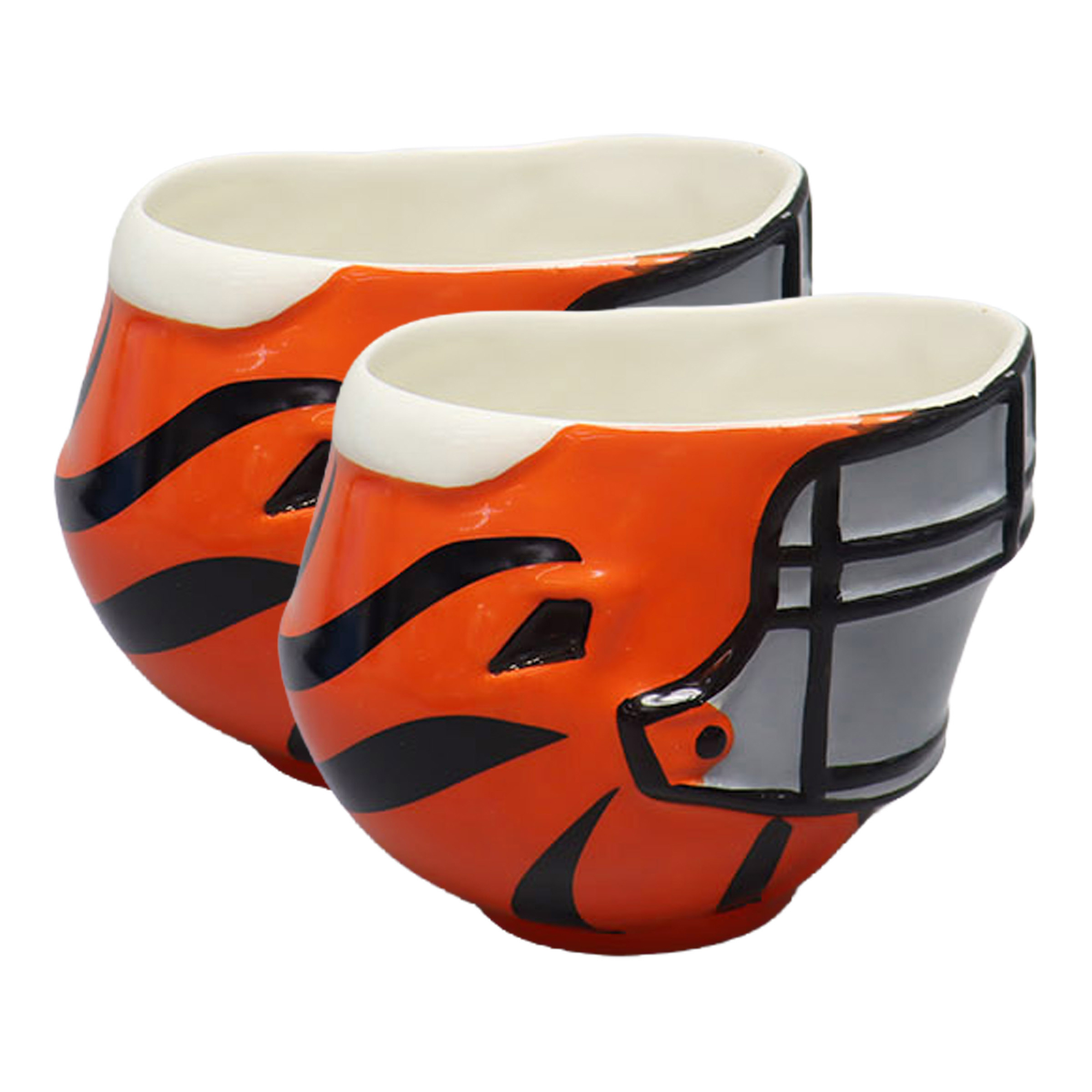 The Memory Company Cincinnati Bengals Two-Piece 6oz. Football Helmet Bowl Set