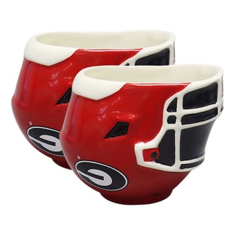 The Memory Company Georgia Bulldogs Two-Piece 6oz. Football Helmet Bowl Set