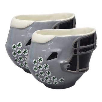 The Memory Company Ohio State Buckeyes Two-Piece 6oz. Football Helmet Bowl Set