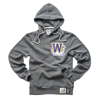 Men's Roots of Fight x Bruce Lee x Washington Huskies Gray 1961-64 Tri-Blend Hoodie