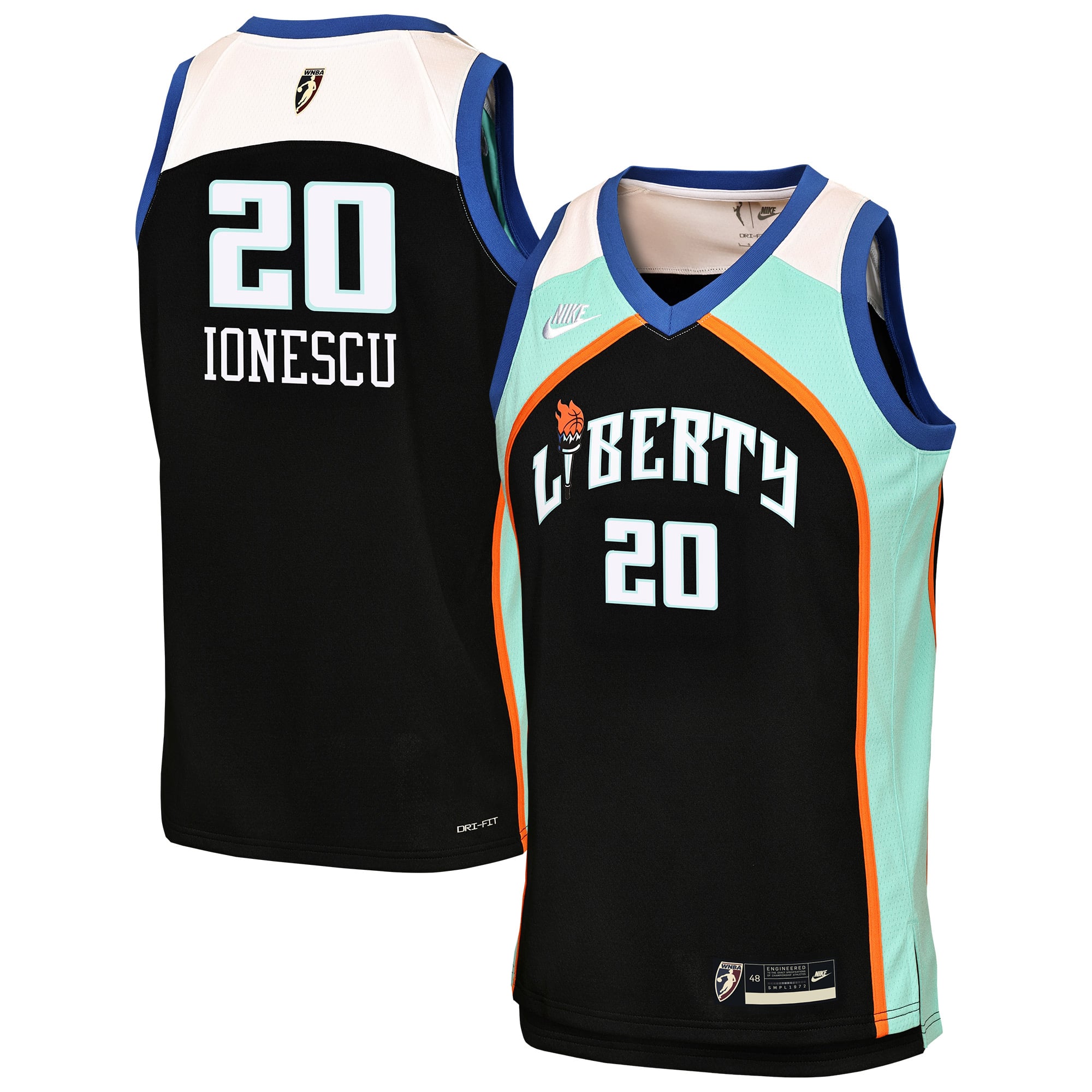 Youth Nike Sabrina Ionescu Black New York Liberty Victory Swingman Jersey - Court Origins